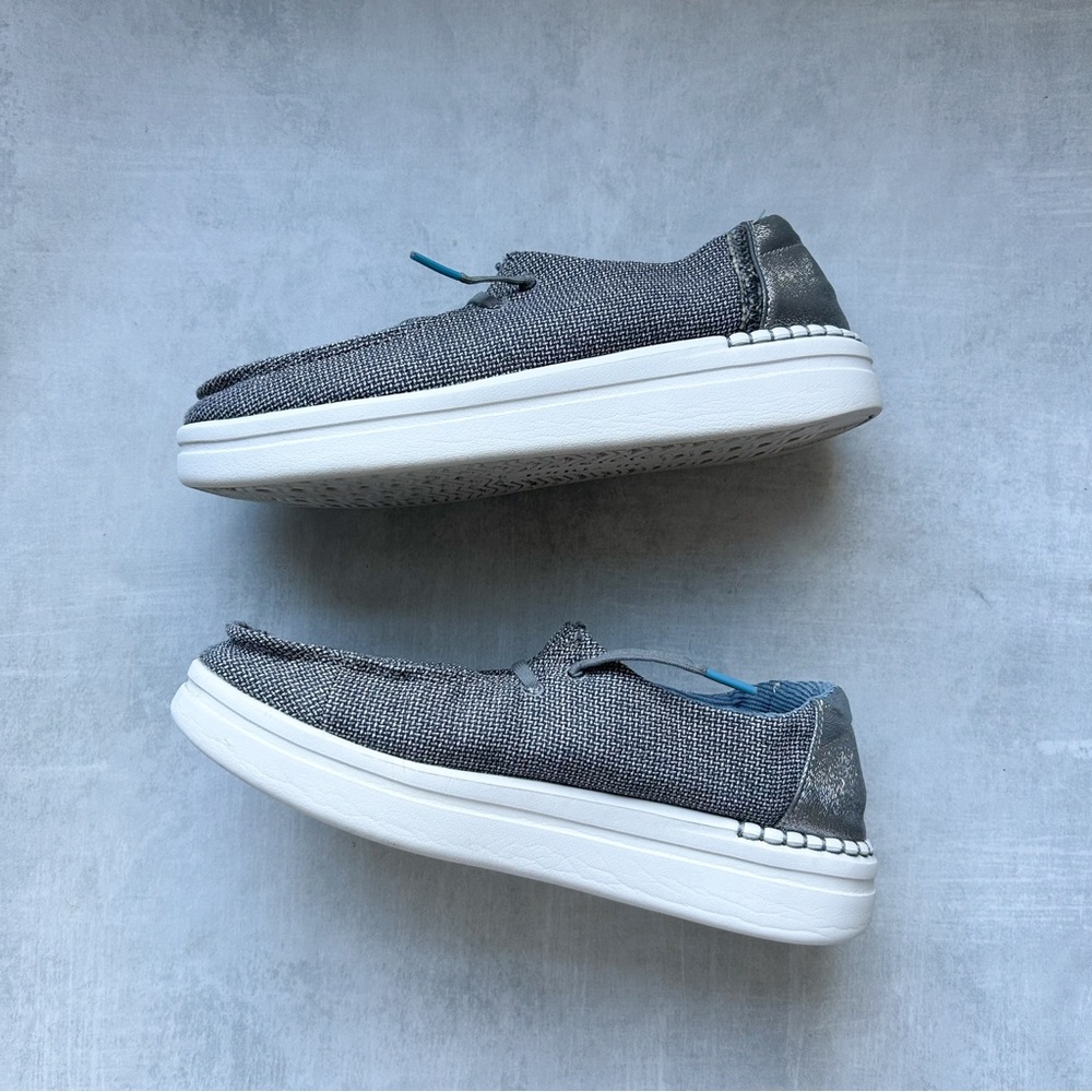 Hey Dudes Wendy Rise Platform Shoes in Stone - Picture 4 of 7